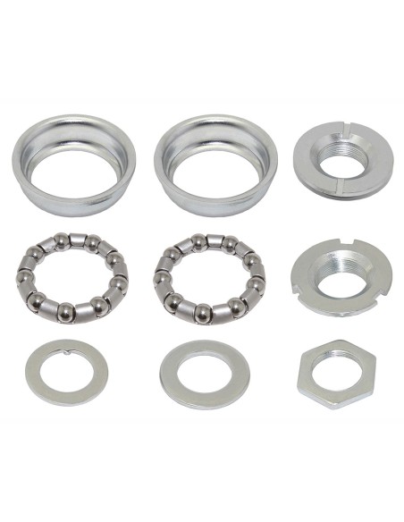 Bottom Bracket Set 1/Piece Crank 5/16x9 24tpi Chrome.